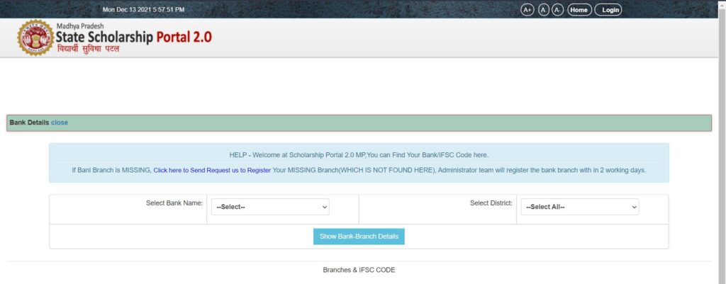 View Branch Ifsc Code