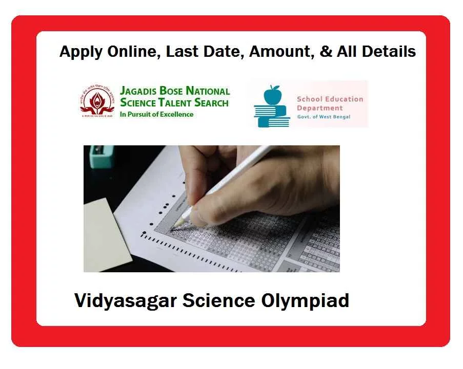 Vidyasagar Science Olympiad 2024 Apply Online, Result & Syllabus