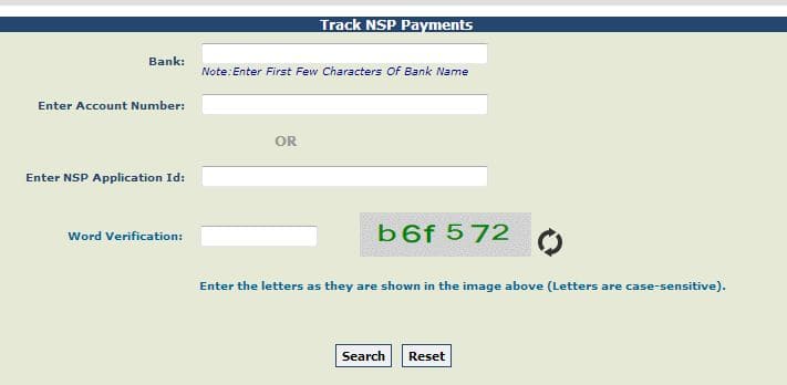 Tracking NSP Payment Status