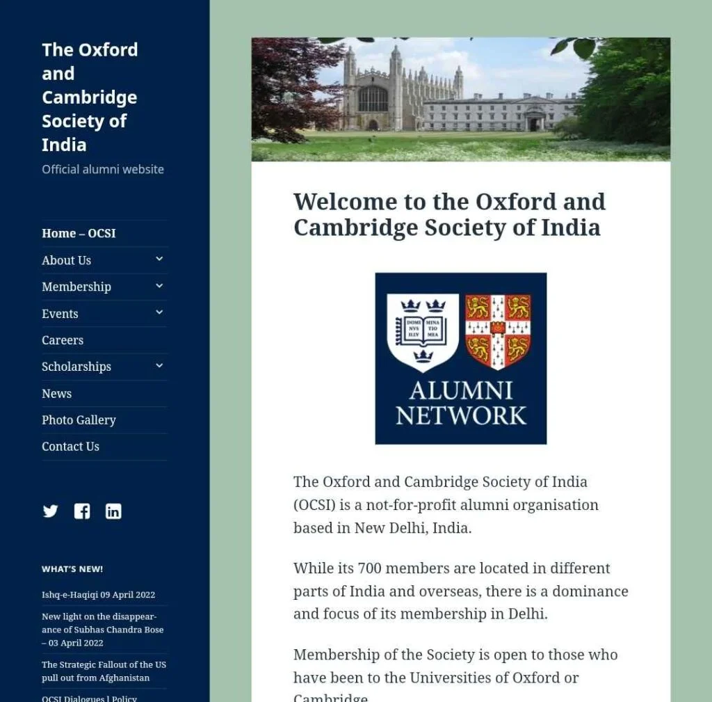 Procedure to Apply Under Oxford and Cambridge Society of India Scholarship